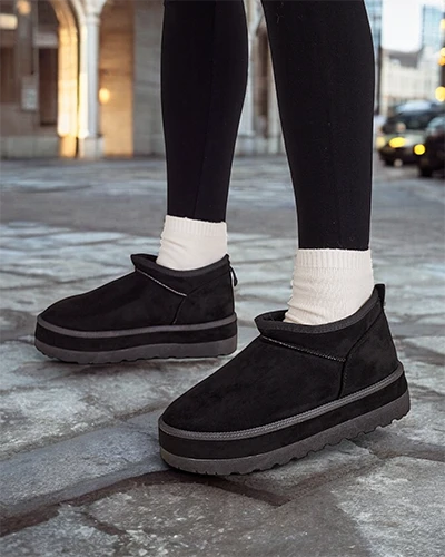 Royalfashion Short women's snow boots a'la Biovve