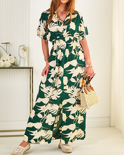 Royalfashion Women's print midi dress