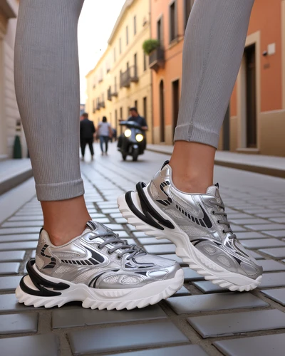 Royalfashion Women's Lacquered Sneakers Leysi