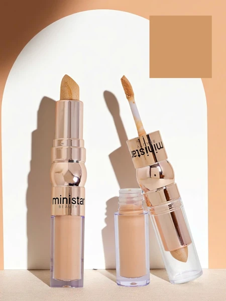 Stick highlighter and liquid concealer for face 2-in-1 Golden Biscut
