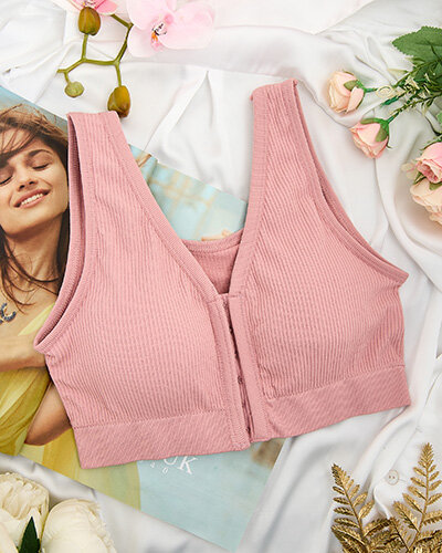 Royalfashion Women's ribbed sports bra