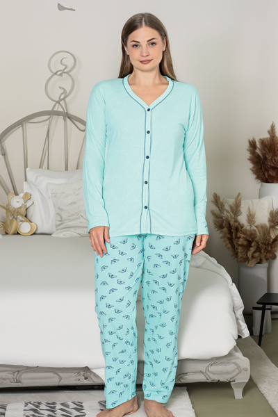 Royalfashion Cotton women's 2-piece pajama PLUS SIZE