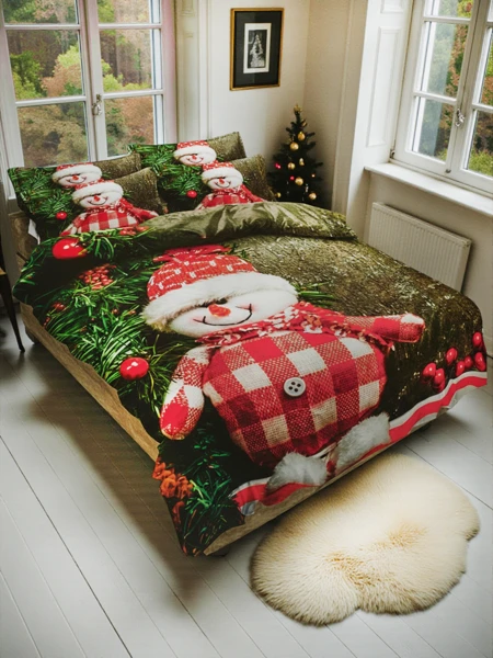 Luna Christmas Satin Bedding Set