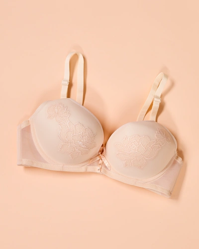 Royalfashion Women's padded bra with lace