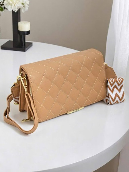 Royalfashion Multifunctional quilted purse wallet on a strap Multi Culti