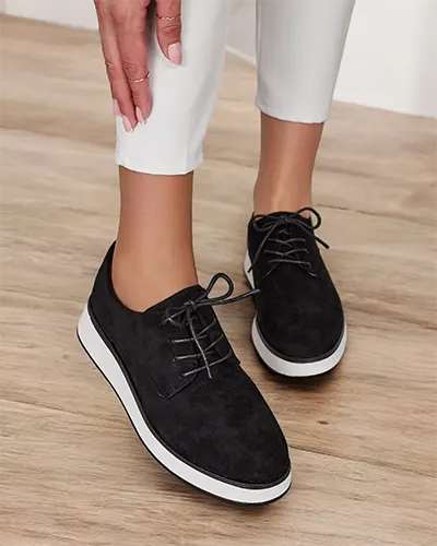 Royalfashion Women's Gori lace-up half boots