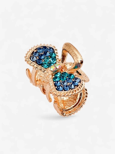 Royalfashion Hair Clip with Sparkling Rhinestones Sparkle Twirl