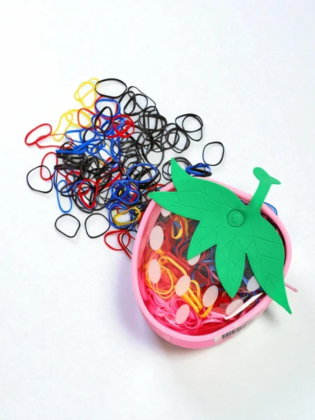 Royalfashion Multicolor Silicone Strawberry Hair Ties