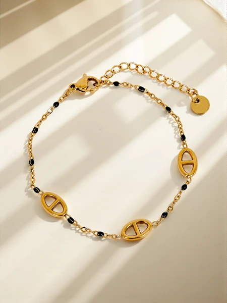 Callisto Aurea Gold-Plated Beaded Bracelet