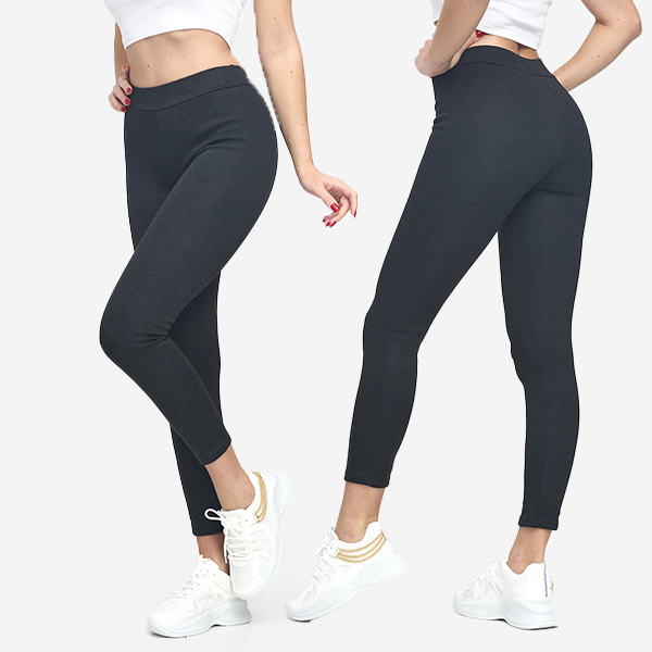 Women's black leggings with insulation - Clothing