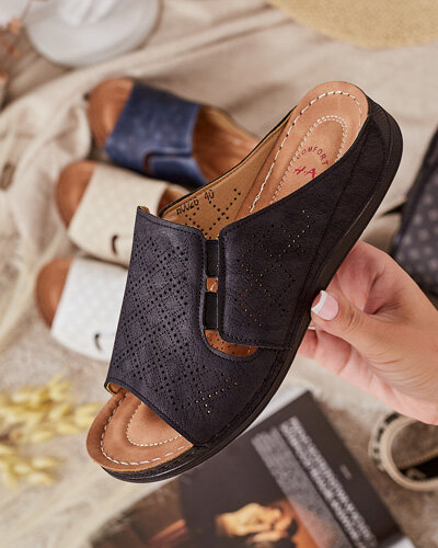 Royalfashion Women's Mino flat sole flip-flops