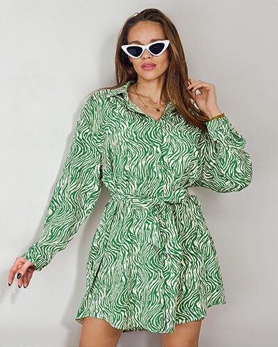 Royalfashion women's mini dress in a'la zebra pattern