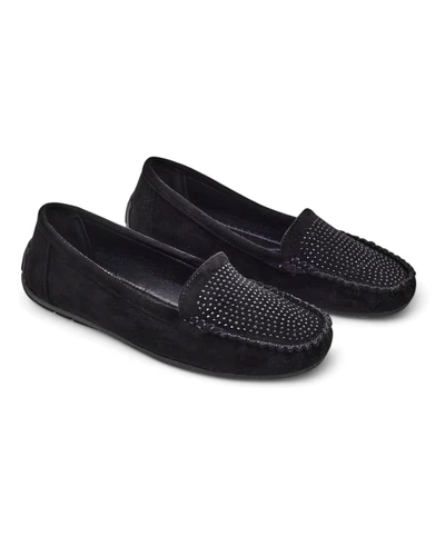 Royalfashion Women's moccasins with rhinestones Ezuess