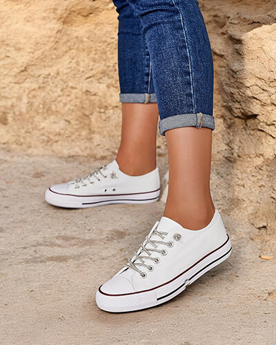 Royalfashion Women's sneakers with decorative laces Timi