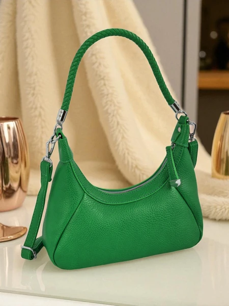 Royalfashion Small Women's Eco-Leather Handbag with Decorative Strap Lacquea