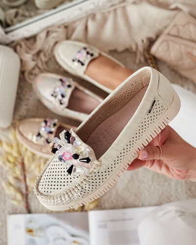 Royalfashion Women's beaded openwork moccasins Nasfali