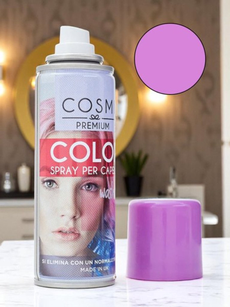 Color Spray Hair Lacquer Purple