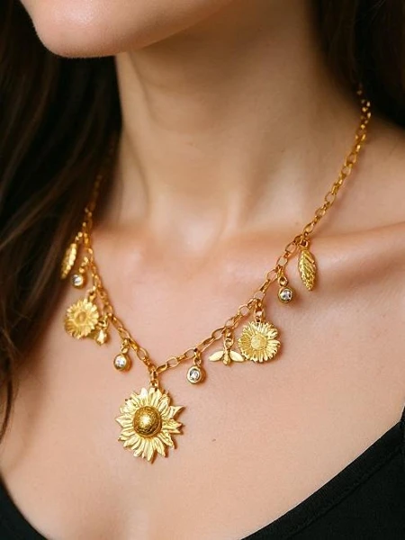 Aurelia Charis Necklace with boho pendants