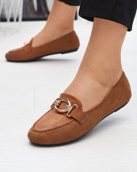 Camel eco-suede loafers Brussi - Footwear