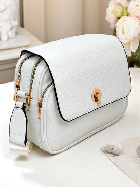 Royalfashion Small women’s eco-leather handbag with 2 compartments