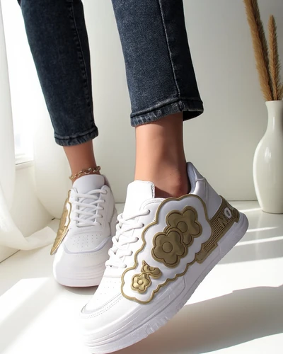 Royalfashion Women's Sneakers with Decorative Upper Nendales