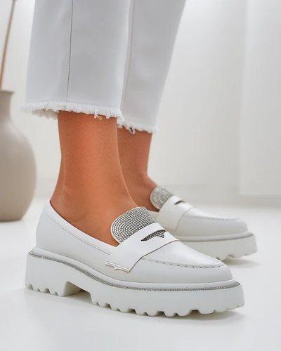 Royalfashion Women's moccasins with rhinestones Vinness