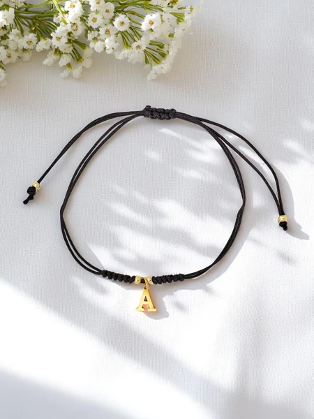 Women's bracelet with letter A