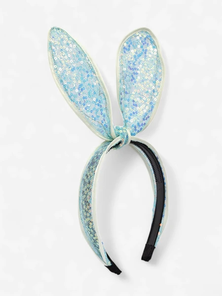 Royalfashion Children's headband with rabbit ears and sequins