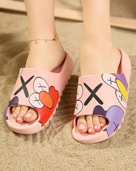 Elmino pink women's slippers - Footwear