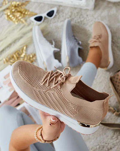 Royalfashion Women's Fabric Sports Shoes Amgent