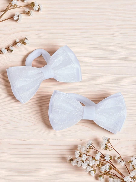 Royalfashion Set of 2 hair ties with a bow