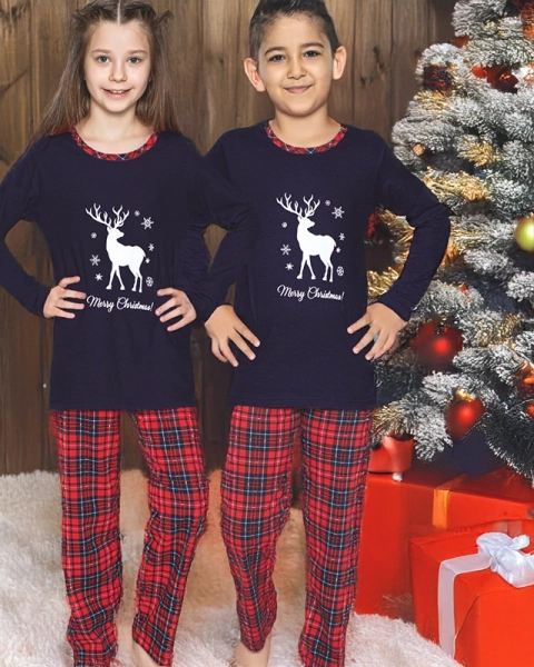 Children's Christmas pajamas with print - Clothing