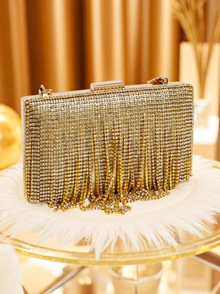 Royalfashion Women's Clutch Bag with Zirconia Frendello