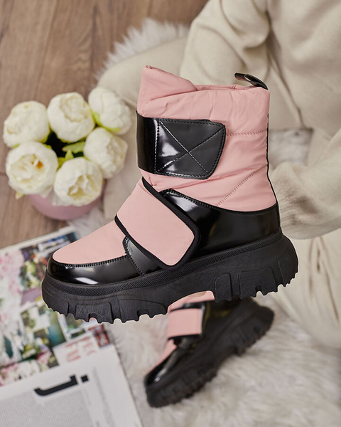 Royalfashion Women's snow boots in pink Enamirela