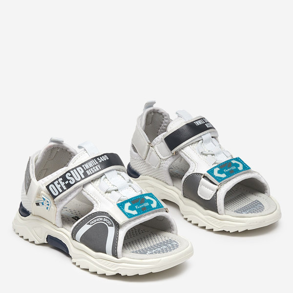 Wukapi white velcro children's sandals - Footwear