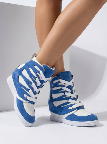 Royalfashion Women's sporty boots on a Pamstinsa heel