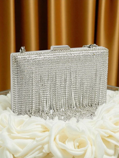Royalfashion Women's Clutch Bag with Zirconia Frendello