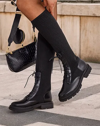 Royalfashion Women's slip-on boots Snissi