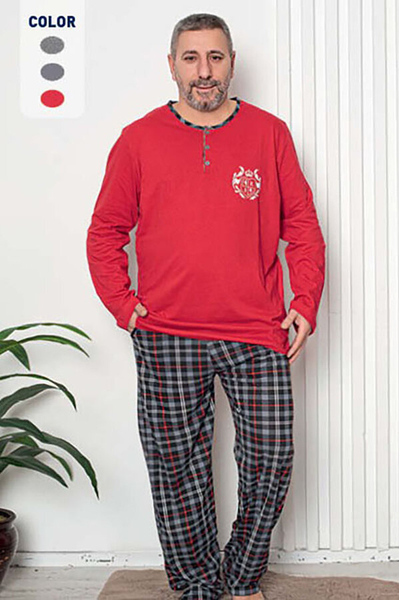 Royalfashion Men's Pajamas in Red