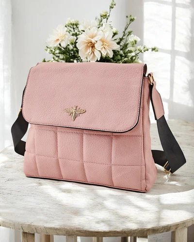 Royalfashion Women's eco-leather handbag with embossing