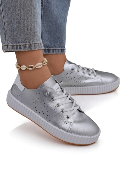 Royalfashion Women's Luna Lace Openwork Sneakers