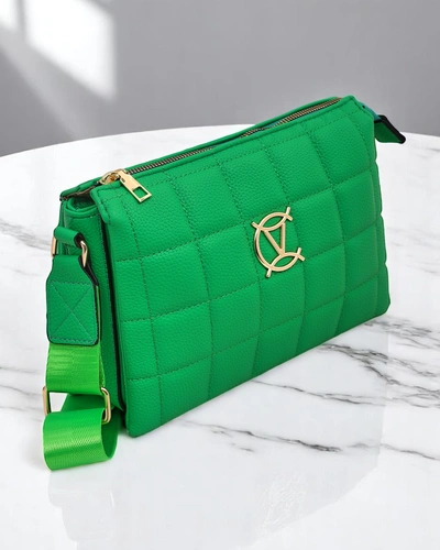 Royalfashion Clutch handbag for women with quilted front