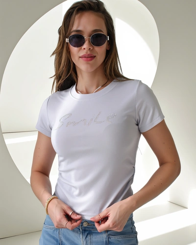 Royalfashion Women's Cotton Blouse with the inscription