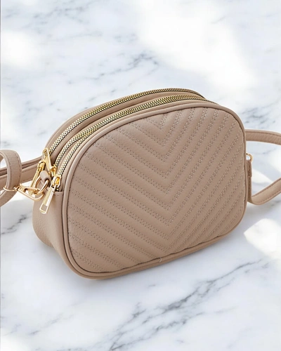 Royalfashion Oval small women's handbag made of eco-leather