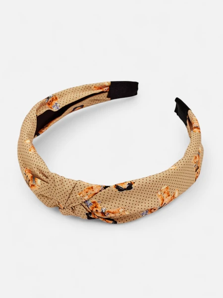 Royalfashion Polka Dot and Bear Braided Headband