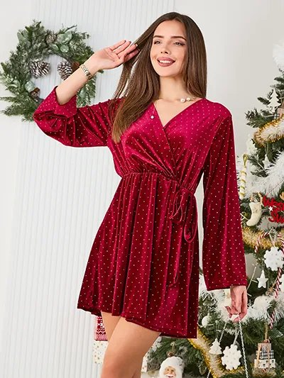 Royalfashion Women's dress with zircons