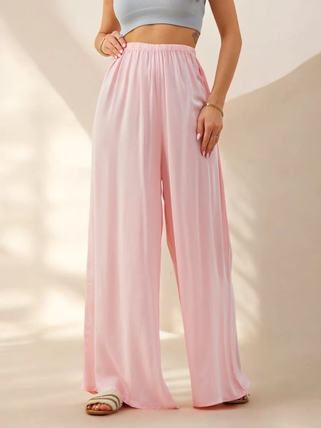 Royalfashion Women's straight viscose trousers material