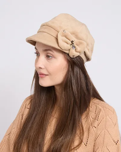 Royalfashion Women's beret with bow