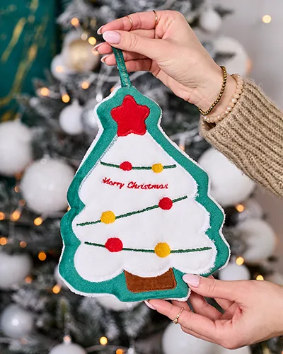 Royalfashion Christmas tiny hand towel