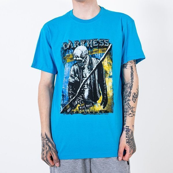 Sky blue cotton men's t-shirt - Clothing